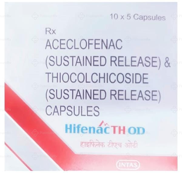 Hifenac TH OD 200/8mg Capsule 5s
