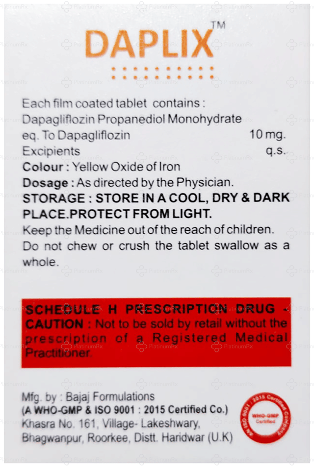 Daplix 10mg Tablet 10s