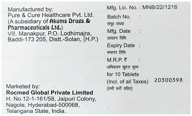 Glyris M 1/500mg Tablet PR 10s