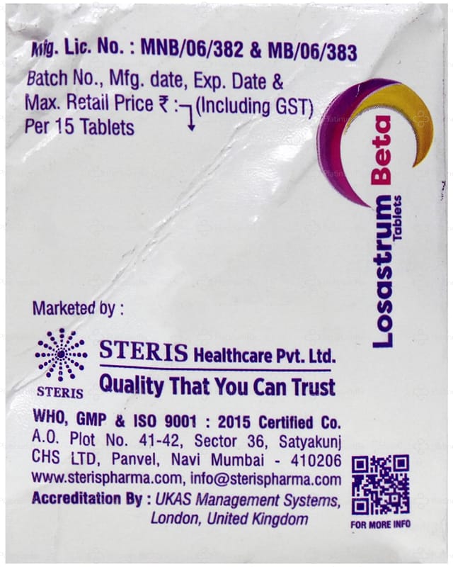 Losastrum Beta 50/50mg Tablet 15s