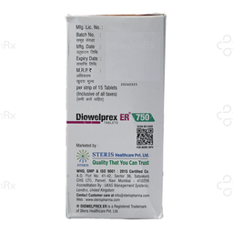 Diowelprex 750mg Tablet ER 15s