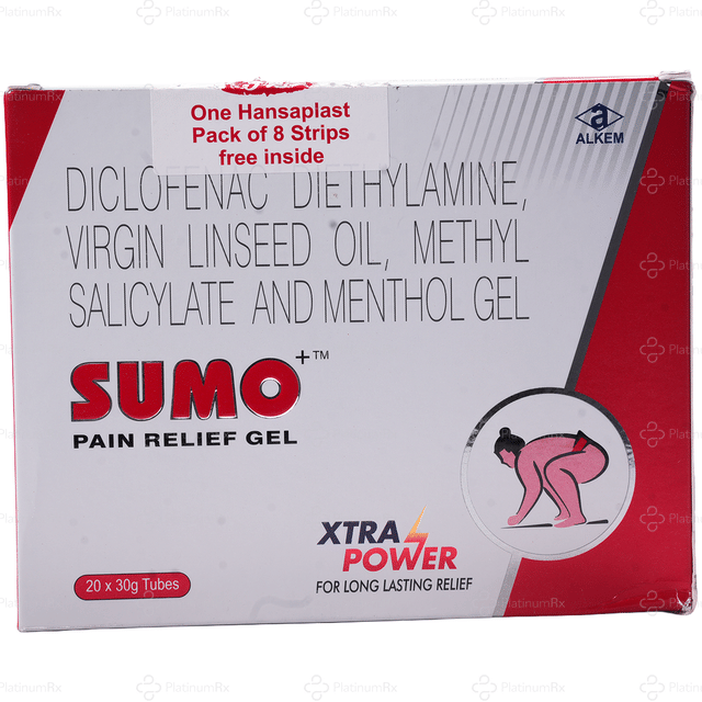 Sumo Plus Pain Relief Xtra Power Gel 30gm