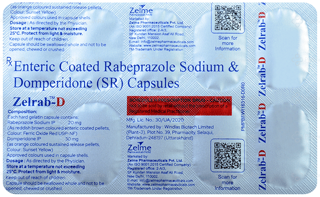 Zelrab D 30/20mg Capsule SR 10s
