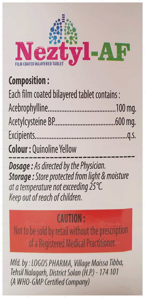 Neztyl AF 100/600mg Tablet 10s