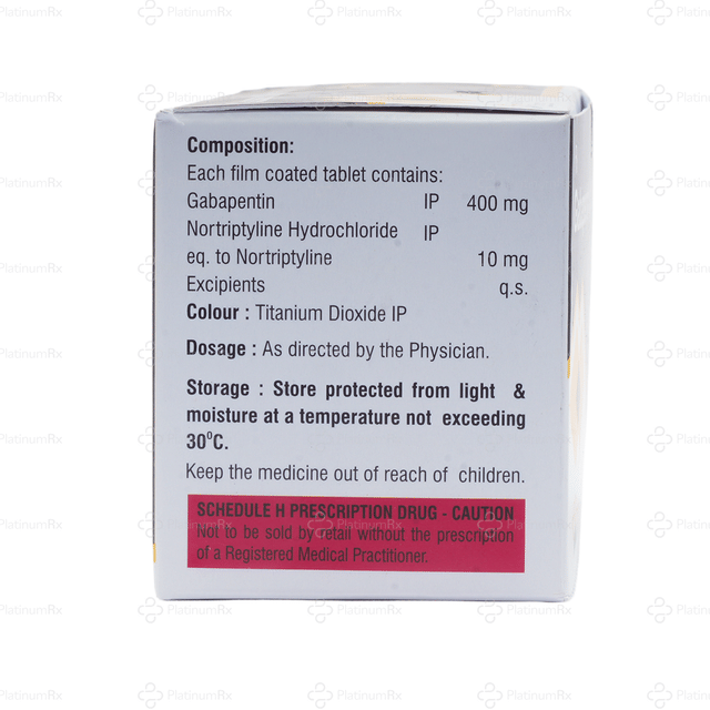 Gabatop NT 400/10mg Tablet 10s (Healing)