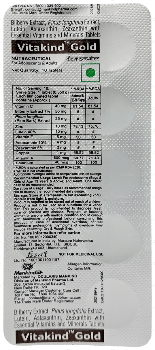 Vitakind Gold Tablet 10s