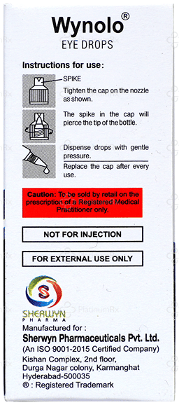 Wynolo 0.1% Ophthalmic Solution 5ml