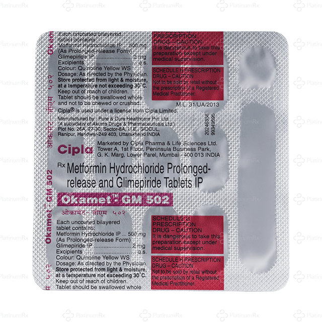 Okamet GM 502 Tablet PR 15s