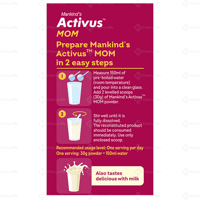 Activus Mom Vanilla Flavour Protein Supplements Powder 400gm