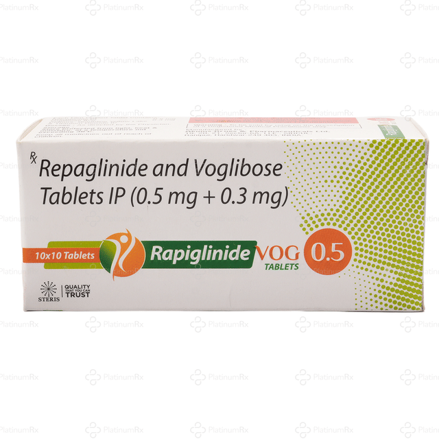 Rapiglinide Vog 0.5/0.3mg Tablet 10s