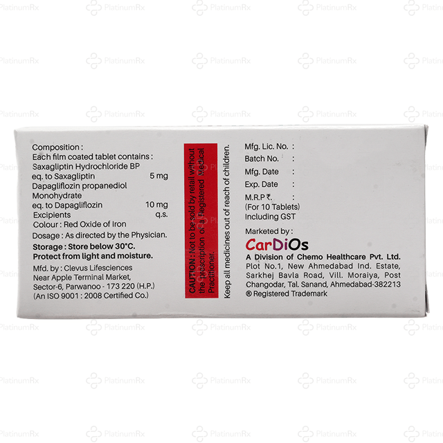 Zaxaglit D 5/10mg Tablet 10s