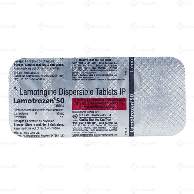Lamotrozen 50mg Tablet 10s