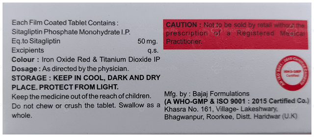 Sitanice 50mg Tablet 10s
