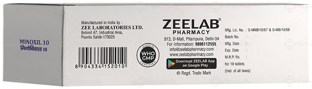 Minoxil 10mg Tablet 10s