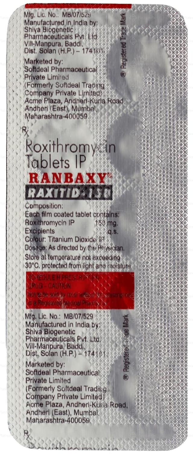 Raxitid 150mg Tablet 10s