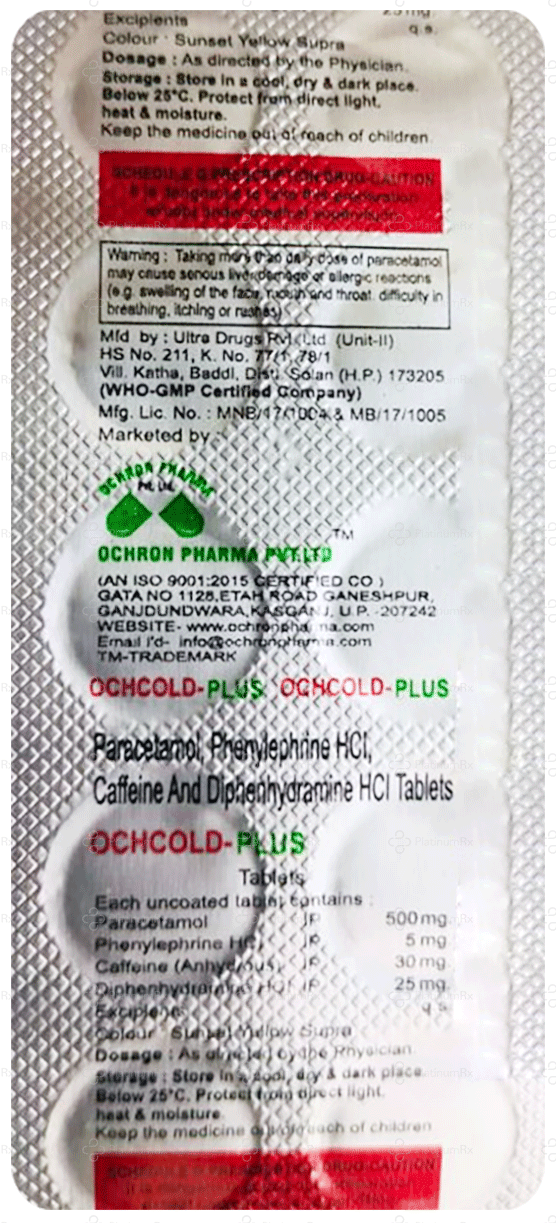 Ochcold Plus Tablet 10s