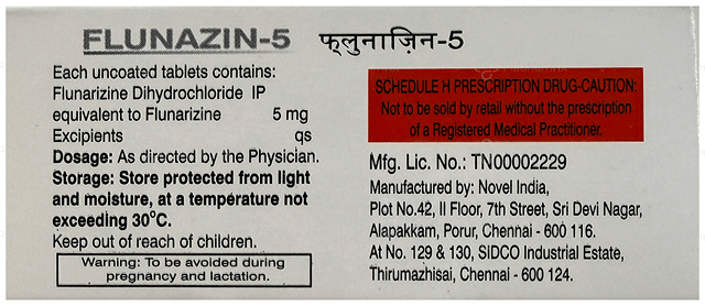 Flunazin 5mg Tablet 10s