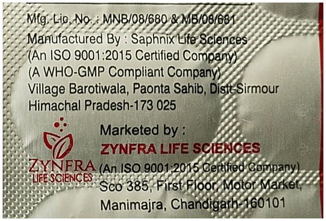 Fixzera O 200/200mg Tablet 10s