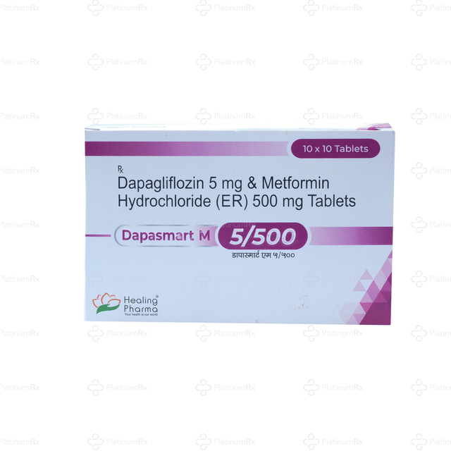 Dapasmart M 5/500mg Tablet ER 10s