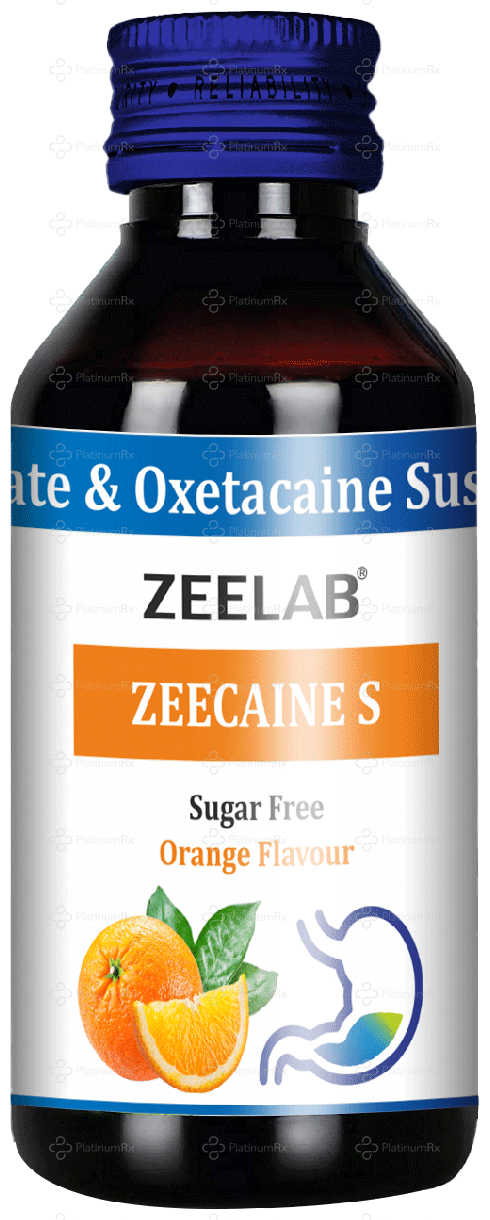 Zeecaine S 20/1000mg Orange Sugar Free Oral Suspension 200ml