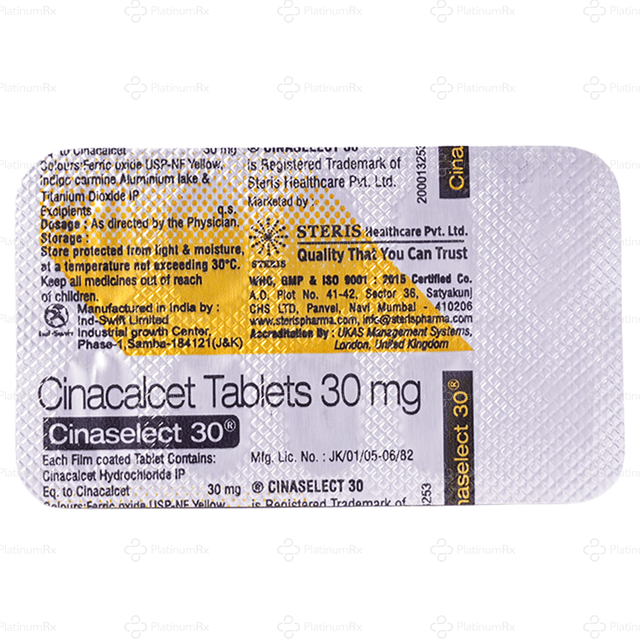 Cinaselect 30mg Tablet 10s