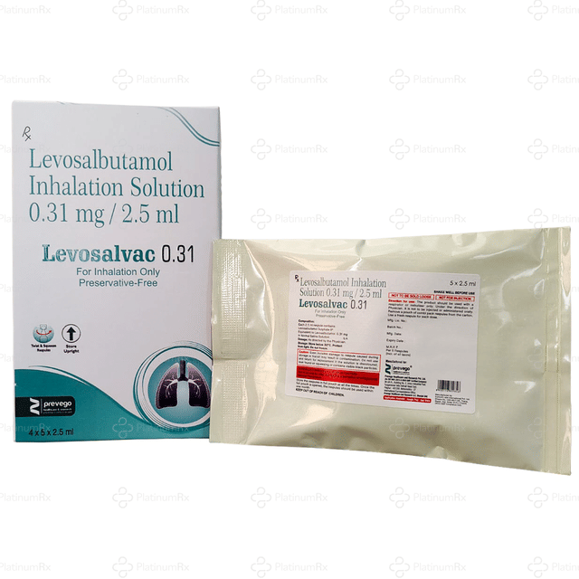 Levosalvac 0.31mg Respules 5X2.5ml