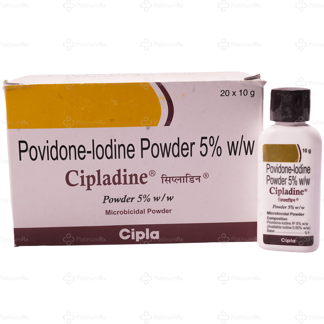 Cipladine 5% Powder 10gm