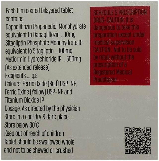 Medoglif Trio 10/500/100mg Tablet ER 10s