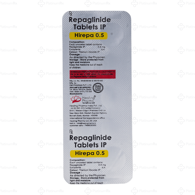 Hirepa 0.5mg Tablet 10s