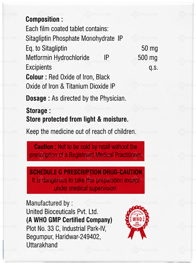 Sitagil M 500/50mg Tablet 15s