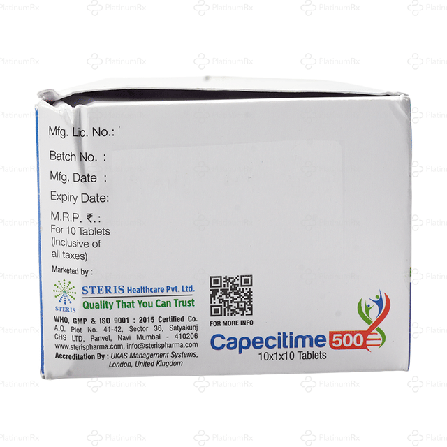 Capecitime 500mg Tablet 10s