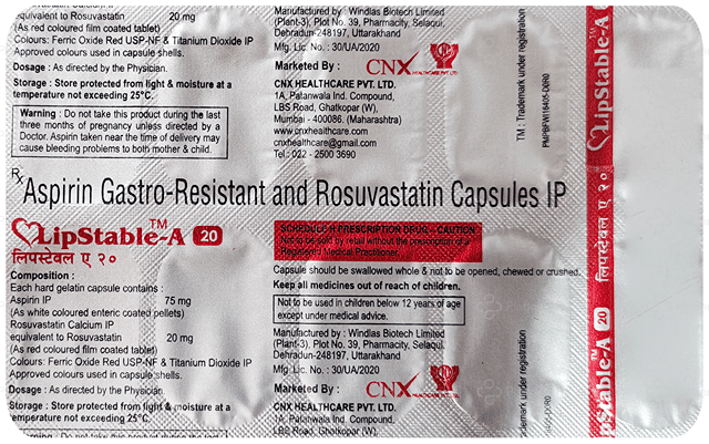 LipStable A 75/20mg Capsule 10s