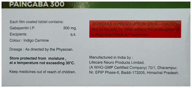 Paingaba 300mg Tablet 10s