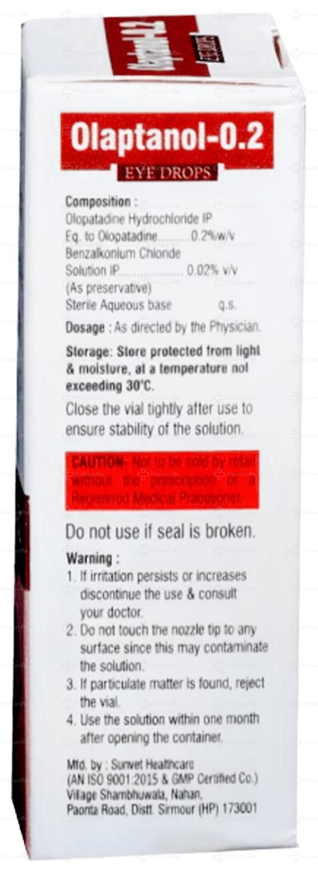 Olaptanol 0.2 Eye Drop 5ml