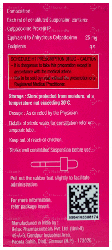 Gudcef 25mg Oral Drop 10ml