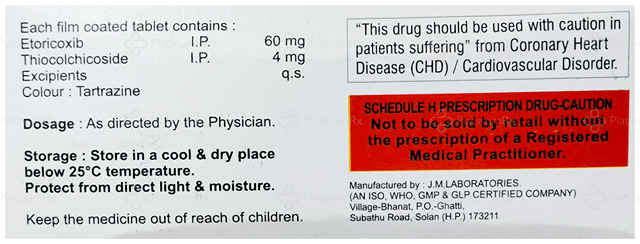 Etokitta MR 60/4mg Tablet 10s