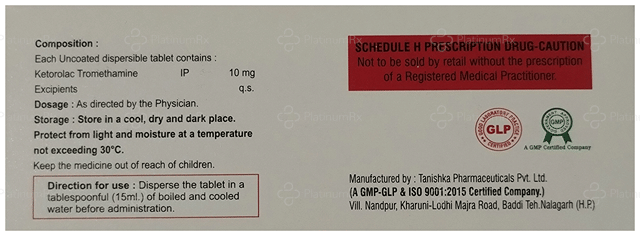 Detorol 10mg Tablet DT 15s