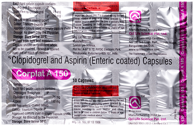 Corplat A 150/75mg Capsule 10s