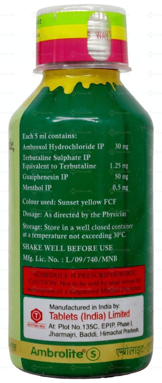 Ambrolite S Expectorant 100ml