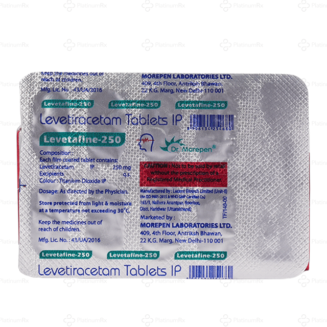 Levetafine 250mg Tablet 10s