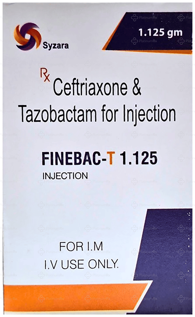 Finebac T 1000/125mg Injection 1s