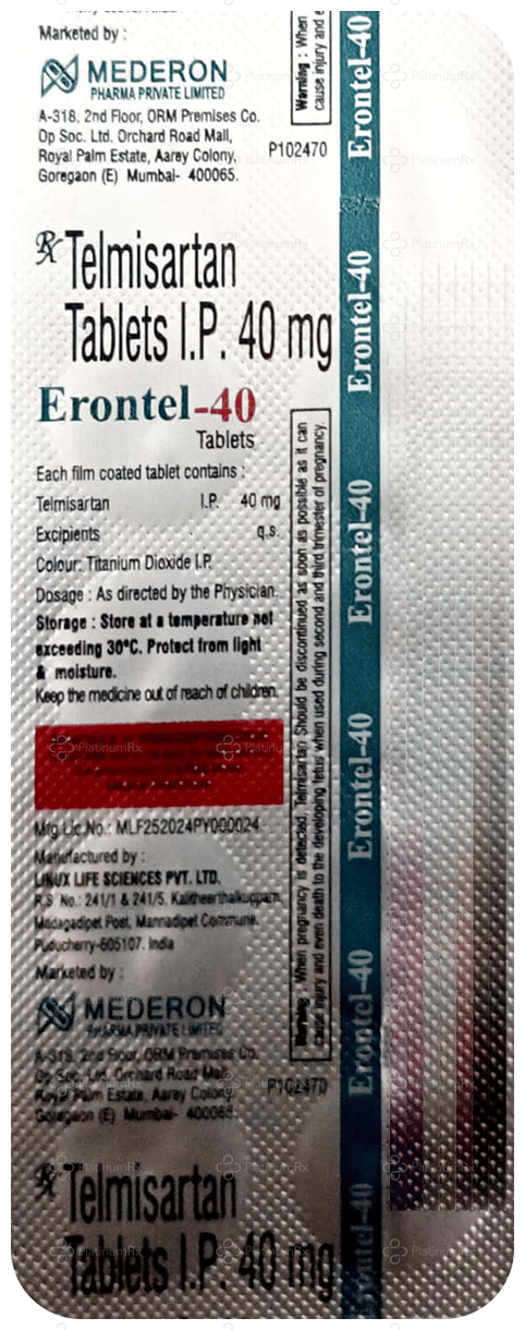 Erontel 40mg Tablet 10s