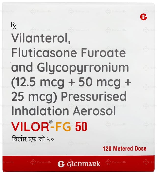 Vilor FG 50/25mcg Inhaler 120MDI