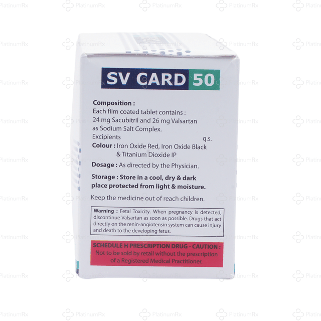 SV Card 50mg Tablet 14s