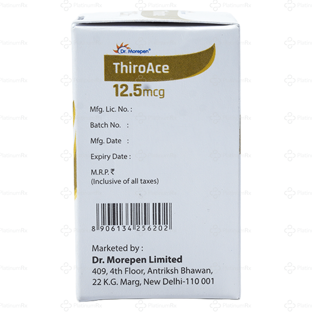 Thiroace 12.5mcg Tablet 100s