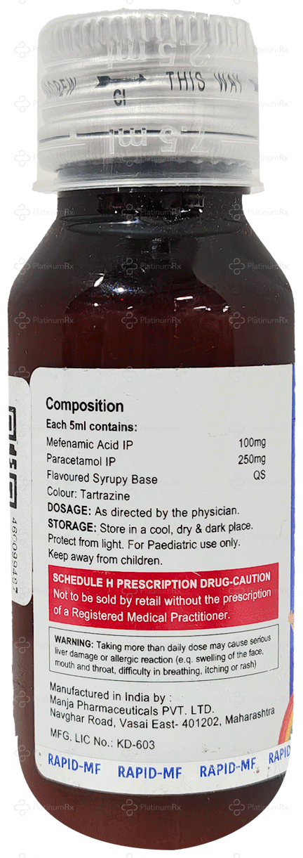 Rapid MF 100/250mg Mango Oral Suspension 60ml