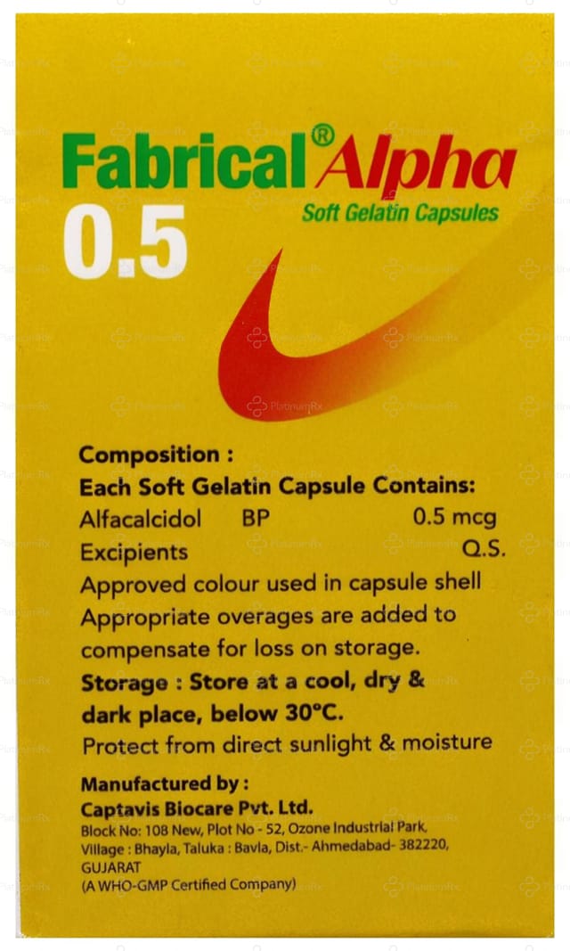 Fabrical Alpha 0.5mcg Capsule 10s