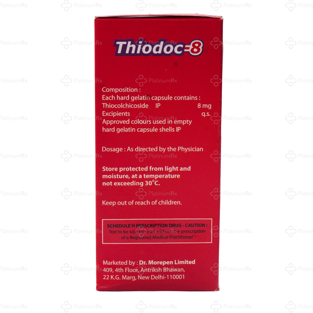 Thiodoc 8mg Capsule 10s
