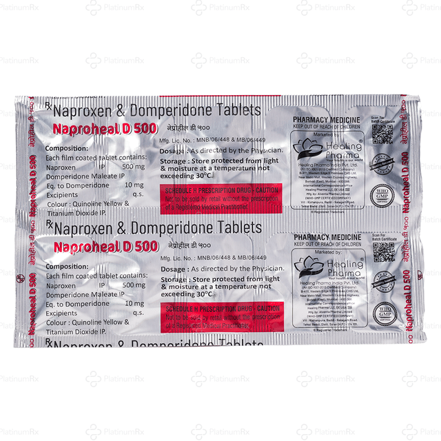 Naproheal D 500mg Tablet 10s