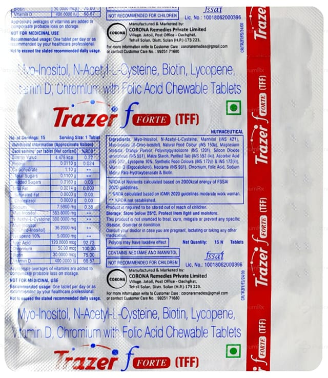 Trazer F Forte Tablet 15s